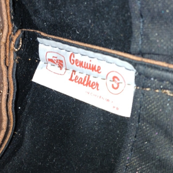 Vintage Brown Leather Cowboy Hat size Small - Picture 8 of 13